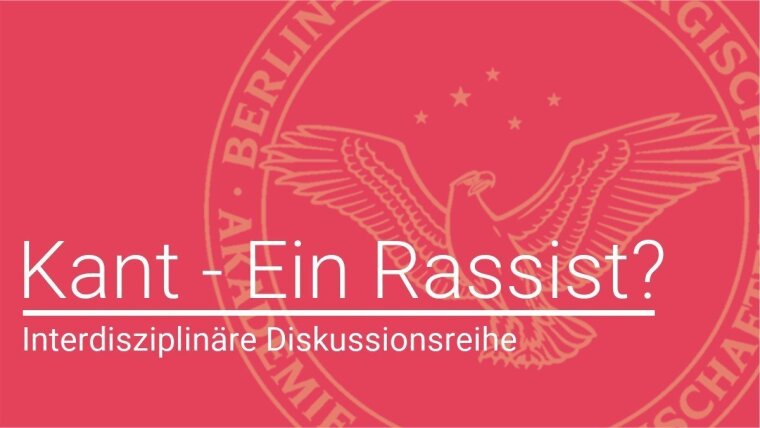 Logo zur Diskussionsreihe "Kant-Ein Rassist?" WS 2020/21